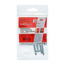 Болт DIN 571 сантехнический оцинк 6х70 (4 шт) - пакет ( 0,054 кг) | 102583 | Tech-KREP