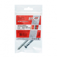 Болт DIN 571 сантехнический оцинк 8х60 (2 шт) - пакет ( 0,041 кг) | 102588 | Tech-KREP