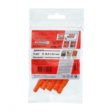 Дюбель универсальный 8х52 без бортика (5 шт) - пакет ( 0,011 кг) | 102932 | Tech-KREP