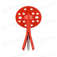 Дюбель для теплоизоляции с термоголовкой 10х120 (50 шт) - пакет ( 1,539 кг) | 124470 | Tech-KREP