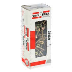 Саморезы универсальные 25х5,0 мм (200 шт) желтые - коробка с окном ( 0,416 кг) | 102259 | Tech-KREP