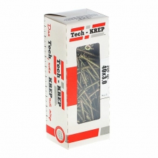 Саморезы универсальные 40х3,0 мм (200 шт) желтые - коробка с окном ( 0,244 кг) | 102229 | Tech-KREP