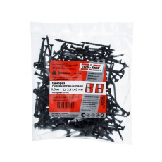 Саморез ШСГМ 3,5х45 частая резьба (0,5кг) - пакет | 125432 | Tech-KREP