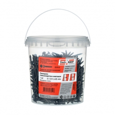 Саморез ШСГМ 3,5х45 частая резьба (1кг) - ведро | 125391 | Tech-KREP