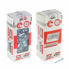 Саморез ШСММ 4,2х38 (200 шт) - коробка с окном ( 0,598 кг) | 102143 | Tech-KREP