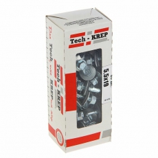 Саморез КР ZP св. 5,5х19 (60 шт) - коробка с окном ( 0,348 кг) | 124626 | Tech-KREP