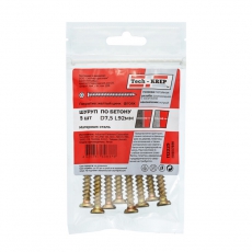 Шуруп по бетону 7,5x92 (8 шт) - пакет ( 0,133 кг) | 112225 | Tech-KREP