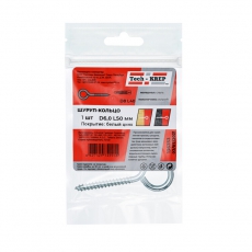 Шуруп-кольцо 6,0х50 (1шт) - пакет | 136353 | Tech-KREP