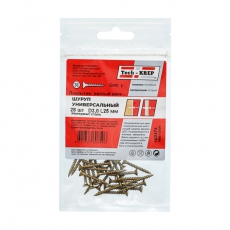 Саморез ШУж 3,0х25 пот. гол. (28 шт) - пакет ( 0,025 кг) | 102474 | Tech-KREP