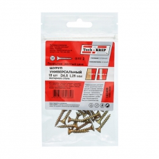 Саморез ШУж 4,5х25 пот. гол. (18 шт) - пакет ( 0,035 кг) | 102499 | Tech-KREP