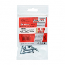 Саморез ШУц 6,0х40 пот. гол. (7 шт) - пакет ( 0,039 кг) | 102454 | Tech-KREP