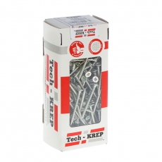 Саморезы универсальные 50х4,5 мм (200 шт) оцинкованные - коробка с окном ( 0,678 кг) | 102193 | Tech-KREP