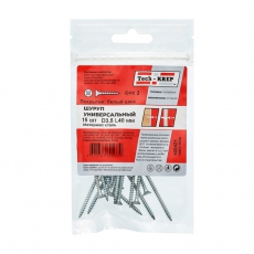 Саморез ШУц 3,5х40 пот. гол. (15 шт) - пакет ( 0,027 кг) | 102421 | Tech-KREP