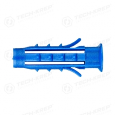 Дюбель распорный Чапай 6х25 шипы+усы (полипропилен) (60 шт) - пакет ( 0,035 кг) | 112961 | Tech-KREP