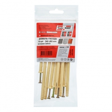 Дюбель-гвоздь 6К80 пот. манжета (нейлон) (10 шт) - пакет ( 0,067 кг) | 102937 | Tech-KREP