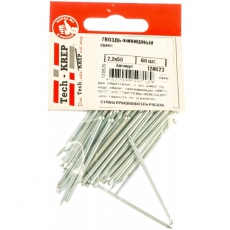 Гвоздь финишный оцинк. 2,2х50 (60 шт) - пакет ( 0,093 кг) | 124623 | Tech-KREP