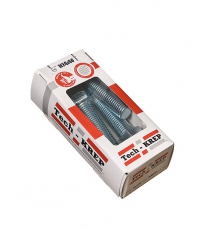 Болт DIN933 8.8 с шестигранной головкой оцинк. М24х60 (4 шт) - коробка с ок. Tech-Kr ( 1,25 кг) | 126545 | Tech-KREP