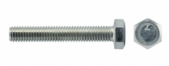 Болт DIN933 с шестигранной головкой оцинк. М6х70 (10 шт) - пакет ( 0,145 кг) | 102964 | Tech-KREP