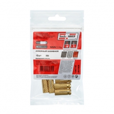 Анкер забиваемый латунный М8 (10 шт) - пакет ( 0,081 кг) | 106745 | Tech-KREP