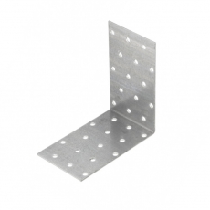 Уголок крепежный равносторонний 100х60х60x2, оцинкованный - накл. | 126385 | Tech-KREP