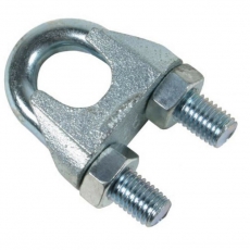 Зажим троса дугообразный 6 мм DIN 741 (2 шт) - ярлык ( 0,045 кг) | 102737 | Tech-KREP