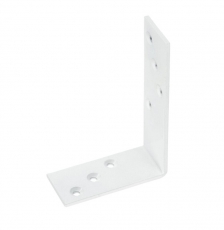 Уголок крепежный белый 80х120х40х4 - накл. | 124400 | Tech-KREP