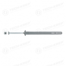 Дюбель-гвоздь полипропилен гриб. SM-G 6x80 (500шт) - накл. ( 3,225 кг) | 125224 | Tech-KREP