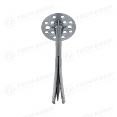 Дюбель для теплоизоляции с пласт. гвоздём (IZO) 10х180 (500 шт) - накл. ( 8,24 кг) | 124888 | Tech-KREP