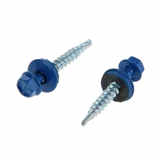 Саморез КР св. 4,8х35 RAL-5005 (насыщенный синий) (250 шт) - ведро ( 1,478 кг) | 113535 | Tech-KREP