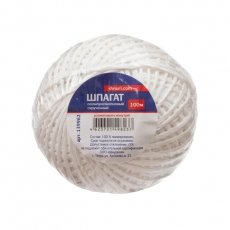 Шпагат ПП 1000 Текс, белый, 100 м | 139962 | Tech-KREP