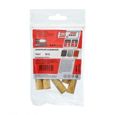 Анкер забиваемый латунный М10 (10 шт) - пакет ( 0,139 кг) | 106747 | Tech-KREP