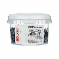 Саморез ШСММ 4,2х16 т.кор. KP RAL 8017 (200 шт) - ведро малое ( 0,34 кг) | 125494 | Tech-KREP