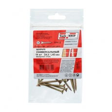 Саморез ШУж 4,0х45 пот. гол. (14 шт) - пакет ( 0,034 кг) | 102494 | Tech-KREP