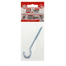 Шуруп-полукольцо 6,0х100 (1шт) - пакет | 136364 | Tech-KREP