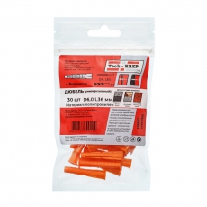 Дюбель универсальный 6х36 (полипропилен) (30шт) - пакет | 112947 | Tech-KREP