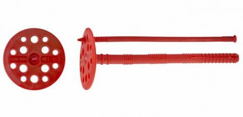 Дюбель для теплоизоляции с пласт. гвоздём 10х160 (50 шт) - пакет ( 0,762 кг) | 101712 | Tech-KREP