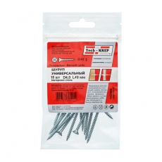Саморез ШУц 4,0х40 пот. гол. (15 шт) - пакет ( 0,034 кг) | 102430 | Tech-KREP