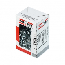 Саморезы универсальные 12х3,0 мм (500 шт) оцинкованные - коробка с окном ( 0,229 кг) | 102160 | Tech-KREP