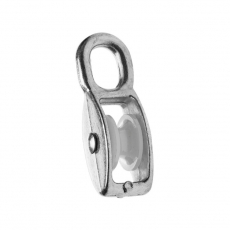 Блок для троса одинарный оцинк. (нейлон.шкив) 25мм (1 шт) - ярлык ( 0,056 кг) | 112742 | Tech-KREP