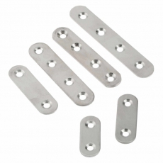 Пластина крепежная мебельная 100х17х2, оцинкованная - накл. | 141949 | Tech-KREP