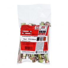 Анкерный болт с гайкой 12х100 (10 шт) - пакет ( 0,799 кг) | 124336 | Tech-KREP