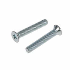 Винт DIN965 с потайной головкой оцинк. М5х40 (60 шт) - коробка с ок. ( 0,344 кг) | 105239 | Tech-KREP