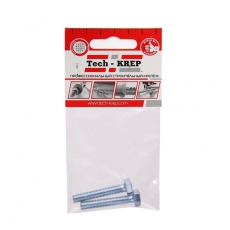 Болт DIN933 8.8 с шестигранной головкой оцинк. М12х40 (2 шт) - пакет ( 0,093 кг) | 126527 | Tech-KREP