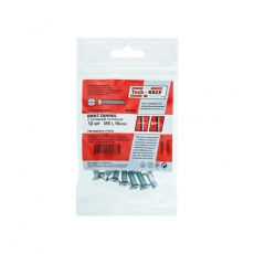 Винт DIN965 с потайной головкой оцинк. М6х16 (12 шт) - пакет ( 0,047 кг) | 126595 | Tech-KREP