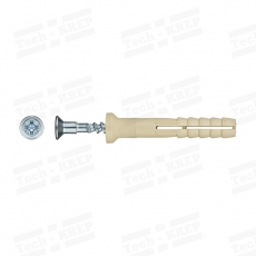 Дюбель-гвоздь 6K40 пот. манжета (нейлон) (500 шт) - ведро ( 2,013 кг) | 102106 | Tech-KREP