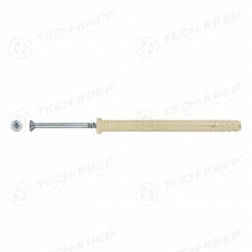 Дюбель-гвоздь 6K80 пот. манжета (нейлон) (200 шт) - ведро ( 1,396 кг) | 102112 | Tech-KREP