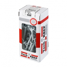 Дюбель-гвоздь 6х60 гриб. манжета (полипропилен) (40 шт) - коробка с ок ( 0,219 кг) | 112711 | Tech-KREP