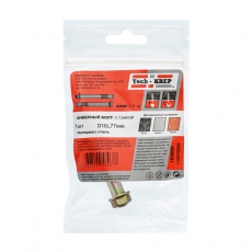 Анкерный болт с гайкой 10х77 (1 шт) - пакет ( 0,044 кг) | 103920 | Tech-KREP