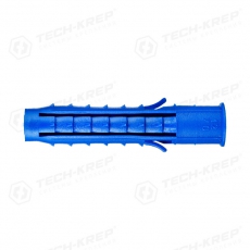 Дюбель распорный 12х70 шипы+усы (100 шт) - пакет ( 0,539 кг) | 132437 | Tech-KREP