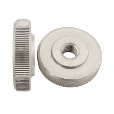 Гайка DIN 467 М10 нажимная низк. с накат. гол. нерж. А1 (1 шт)- пакет | 144181 | Tech-KREP